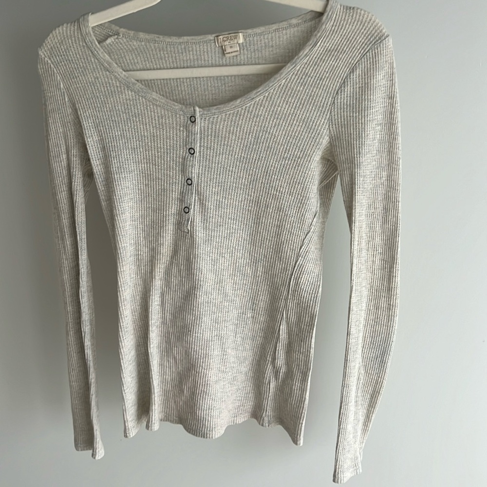 j crew Henley long sleeve